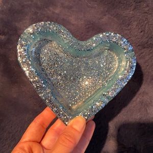 🌊 Glitter Blue Pearl Ashtray 🌊